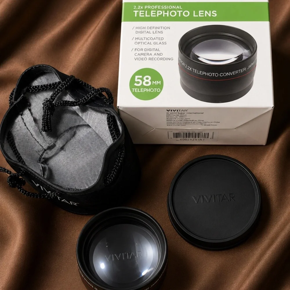 Hi-Def 2.2x Telephoto Lens For Vivitar digital camera 58mm